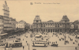 4937 73 Bruxelles,  Gare Du Nord Et Place Rogier.  - Cercanías, Ferrocarril