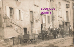 Carte Photo Photographie CPA Voitures à Volonté , Brulez Du Papier D' Arménie , Enfant Sur Ane Vache - Hotels & Restaurants