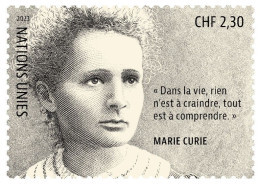 UN 2023 Marie Curie ,Scientist, Nobel Prize,Physicist, Chemist,Research, Radium,Radioactivity,1v Stamp MNH (**) - Covers & Documents