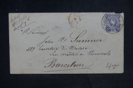 ALSACE LORRAINE - Enveloppe De Mulhouse Pour L'Espagne En 1880  - L 153035 - Cartas & Documentos