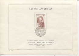 Tschechoslowakei # 1925 Ersttagsblatt Friedrich Engels Philosoph Politiker - Lettres & Documents
