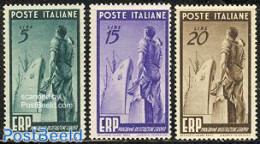 Italy 1949 E.R.P. Aid 3v, Unused (hinged), History - Transport - Europa Hang-on Issues - Ships And Boats - Other & Unclassified