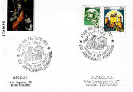 ITALIA ITALY - 1986 RIO SALICETO (RE) 350° Fondazione Oratorio S. LODOVICO (san LUIGI IX RE) - 1326 - Christianisme