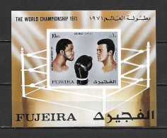 Fujeira 1971 Sports - Box - Mohamed Ali IMPERFORATE MS MNH - Boxen