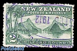 New Zealand 1902 2sh, Perf. 14, WM NZ-star, Used, Used Or CTO - Gebruikt