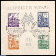 Germany, DDR 1946 Leipziger Messe S/s, With Special Fair Cancellation, Used Or CTO - Gebruikt