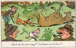 4V5Hy    Chasse Chasseur Humour Illustrateur Rob Vel En TBE Chasseur Et Chien Myopes - Chasse