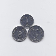 Maldives 1 - 5 - 10 Laari 2012. High Grade - Malediven