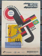 B 240 Brazil Stamp Diplomatic Relations German Immigration Flag Ship Germany 2024 - Unused Stamps
