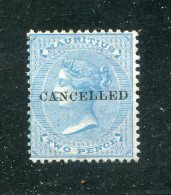 "MAURITIUS" 1860, Mi. 16 (*) Mit Aufdruck "CANCELLED" (B2177) - Mauritius (...-1967)