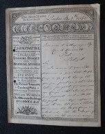 Royaume Uni Lettre Commerciale 1895 T. J. Constantine Cooking Ranges City Show Rooms Fleet Street London United Kingdom - Royaume-Uni