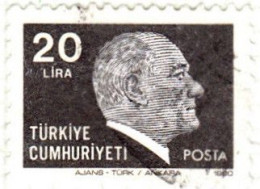 1980 - TURQUIA - KEMAL ATATURK - YVERT 2278 - Usados