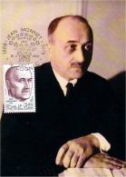 A40 210 Carte Maximum Jean Monnet - Europese Gedachte