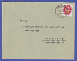 Dt. Reich 1928 Nothilfe 15 Pf  Mi.-Nr. 427 Als EF Auf Brief O GÖGGINGEN - Briefe U. Dokumente