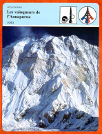 Les Vainqueurs De Annapurna 1950  Escalade Montagne  Histoire De France  Vie Quotidienne Fiche Illustrée - Historia