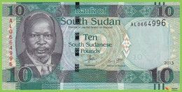 Voyo SOUTH SUDAN 10 South Sudanese Pounds 2015 P12a B112a AL UNC V - Sudán Del Sur