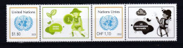 United Nations ONU New York And Geneva 2023 Climate Action  Cop 28 Pair Mnh - Emisiones Comunes New York/Ginebra/Vienna