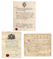 LOT De Originaux Anciens Et Historiques 1714 - 1690 - 1773 - Manuscrits