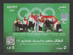 Egypt - 2021 - S/S - ( The Egyptian Champions Tokyo Paralympic Games 2020 ) - MNH** - Neufs