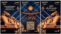 Egypt - 2021 - NEW - ( The Sphinx Avenue Inauguration - LUXOR ) - MNH** - Unused Stamps