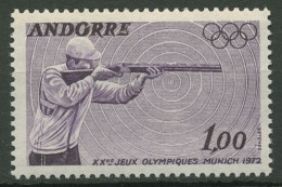 Andorra (frz.) 1972 Olympia Sportschütze 241 Postfrisch - Neufs