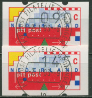 Niederlande ATM 1989 Graphik, Verdsandstellensatz ATM 1 VS 5 Gestempelt - Gebruikt