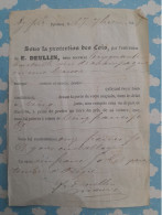 LETTRE DE VOITURE ROULAGE BOUTEILLES DE CHAMPAGNE 1858 - Transportmiddelen