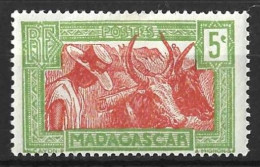 MADAGASCAR........" 1930.."....5c.......SG127.........PALE GREEN..........MH..... - Unused Stamps