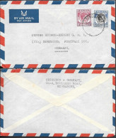 Singapore Cover Mailed To Germany 1951. 60c Rate KGVI Stamps - Singapur (...-1959)