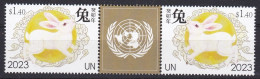 United Nations ONU New York 2023 Lunar Rabbit Mnh - Ongebruikt