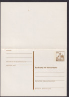 Berlin Ganzsache P 111 Burgen & Schlösser Frage & Antwort Luxus 30 Pf. Schloss - Postcards - Used