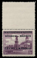 BÖHMEN MÄHREN Nr 17LSo Postfrisch SENKR PAAR Gepr. X7952D2 - Unused Stamps