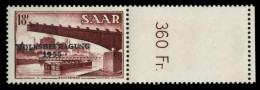 SAARLAND 1955 Nr 363L Postfrisch X79DDC6 - Ungebraucht