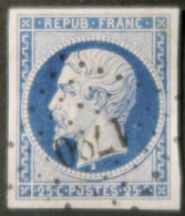 X1282 - FRANCE - LOUIS-NAPOLEON N°10a Bleu Foncé (1852) - LUXE - PC 1790 : LUC-SUR-MER (Calvados) >>>> INDICE 12 - 1852 Louis-Napoleon