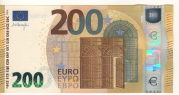 200 EURO    ITALY    Firma DRAGHI   S 008 G4   SB7069135819  /  FDS - UNC - 200 Euro
