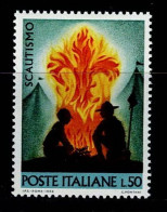 ITA-01- ITALY - 1968 - MNH - SCOUTS- YOUTH LEISURE CAMP FIRE - 1961-70:  Nuovi