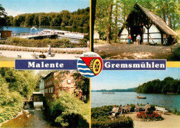 73949542 Malente-Gremsmuehlen Schiffsanlegestelle Scheune Muehlbach Seepanorama - Malente-Gremsmühlen