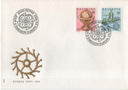 Switzerland Schweiz Svizzera Helvetia 1983 FDC Europa CEPT, Canceled In Bern - FDC