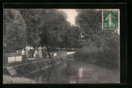 CPA Baugy, Le Pont Des Ormes  - Baugy