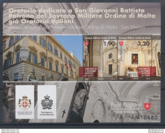 2013 Smom -  "Oratorio San Giovanni Battista" Emissione Congiunta Con San Marino - Emisiones Comunes