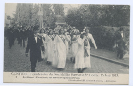 Kontich Contich - Eeuwfeesten Der Koninklijke Harmonie Ste Cecilia Juni 1913 - De Biekorf Zinnebeeld Van Arbeid - Kontich