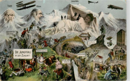 13960989 Jungfrau_4167m_BE Illustration Mit Eiger Und Moench - Sonstige & Ohne Zuordnung