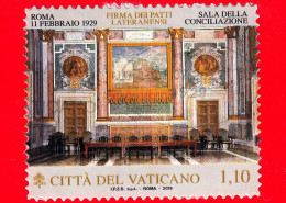 VATICANO - Usato - 2019 - 90º Anniversario Dei Patti Lateranensi - Sala Della Conciliazione - 1.10 - Oblitérés