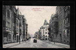 AK Auerbach I. V., Kaiserstrasse Mit Saxonia-Apotheke  - Auerbach (Vogtland)