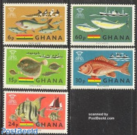 Ghana 1966 Freedom From Hunger 5v, Mint NH, Health - Nature - Transport - Food & Drink - Freedom From Hunger 1963 - Fi.. - Food