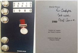 C1 David PEACE 1980 Envoi DEDICACE Signed Quatuor Du Yorkshire PORT INCLUS FRANCE - Rivage Noir