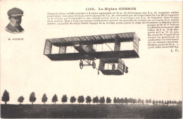 TH AVIATION AVION - Le Biplan GOBRON - Animée - Belle - Otros & Sin Clasificación