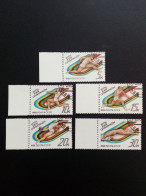 SOWJETUNION MI-NR. 5840-5844 GESTEMPELT(USED) SOMMEROLYMPIADE SEOUL 1988 BASKETBALL SCHWIMMEN LEICHTATHLETIK - Used Stamps