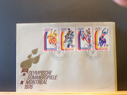 105/708  FDC  LIECHTENSTEIN 1976 - Ete 1976: Montréal