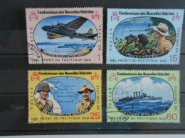 NOUVELLES-HEBRIDES YT 257/260 - 25e ANNIVERSAIRE DES BATAILLES DU PACIFIQUE SUD - Used Stamps